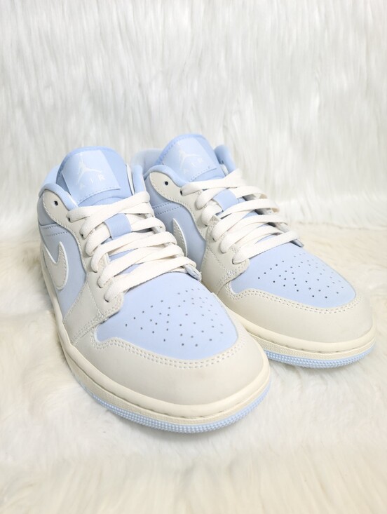 Jordan Shoes - Nike Air Jordan 1 Retro Low SE Hydrogen Blue Sail Women 7.5 NEW